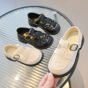 Mary ' s Janes/ elegantna dječje kožne cipele u klasičnom britanskom stilu za djevojčice 26-36 godina, proljeće-ljeto, dječje cipele ravnim cipelama, student cipele