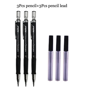Mehanička olovka 2,0 mm za pisma, automatska olovka za crtanje, crna olovka za crtanje, punjenje školskog pribora