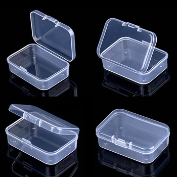 Mini-Plastična kutija, Pravokutni okvir, Proziran kutija, Pakiranje kutija, kutija za pohranu, Prašinu, izdržljiva, čvrsta Torbica za pohranu nakit, kontejner
