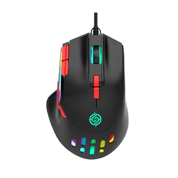Miš Q15 Gamer, 9-dugme optički žičani miš, макропрограммирование, optički miš sa podesivim pozadinskim osvjetljenjem RGB za desktop laptop