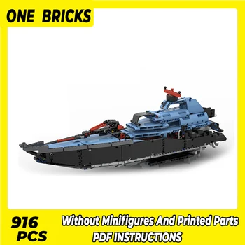 Moc Gradivni blokovi ratni brod model serije 42066 C-tip ratni brod Tehnički cigle DIY skupština poznate igračke za djecu blagdanski darovi