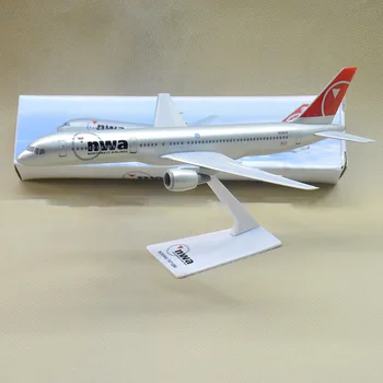 Model Nwa B757-200 Air Way zrakoplovne kompanije Northwest Airline 1: 200 s osnovom od plastične smole u prikupljanju, model aviona, отлитая pod pritiskom igračka za zbirke