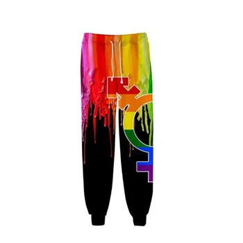 Modni proljeće-jesen sportske hlače u stilu харадзюку, sportske hlače s 3D ispis 