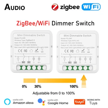Modul Tuya WiFi, Zigbee Smart Dimmer Switch podržava 2 načina upravljanja led žarulje promjenjive svjetline, radi Alexa Google Home