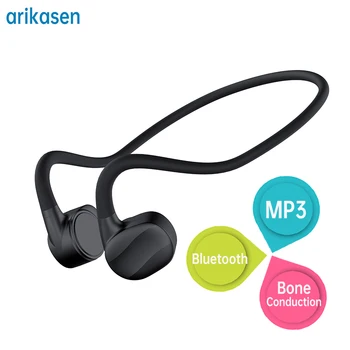 MP3-player na 16 GB, Bluetooth slušalice, slušalice s koštane vodljivosti, slušalice s otvorenim ušima i mikrofonom, 8-satni akumulatorski player za sport