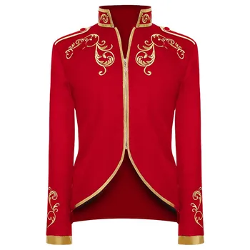Muška srednjovjekovna vintage jakna, monotone kaput s vezom, ovratnik-satna na munje, kostim princa za Kralja косплея, victorian jakna, majice