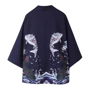 Muška vintage ljeto plaža odjeća юката, japanska donje kimona, kardigan s po cijeloj površini Šarana, majica za косплея, bluza
