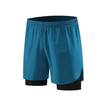 Muške kratke hlače za trčanje, kratke hlače 2 u 1, dual layer kompresije быстросохнущие hlače za trening bodybuilding