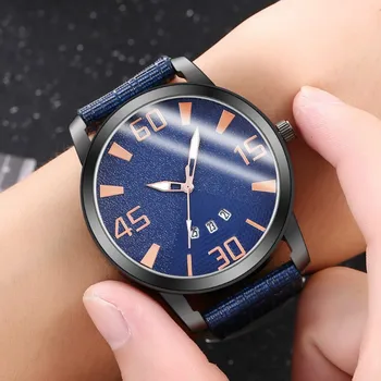 Muške svakodnevne sat s jednim kalendarom, poslovni kvarc muške modne klasični sat, kompaktni graciozan digitalni satovi za muškarce Reloj H