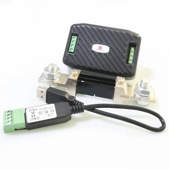 Najnoviji Mjerač Snage dc 0-300 U RS485 Modbus Box Napon, Struja, kwh, Mjerač Snage Energije, Ampermetar, Voltmetar s Шунтом + USB kabel