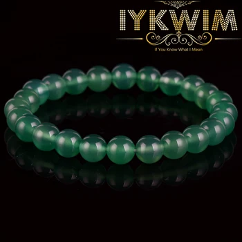 Narukvica od prirodnog Kamena Zelene Agatha Perle za Nakit Poklon Za Muškarce Magnetska Zaštita Zdravlja Žena 6-8 mm