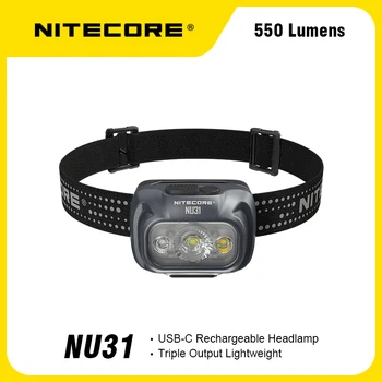 NITECORE NU31 550 lumena s tri izvora svjetla, podržava punjenje preko USB-C.