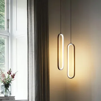 Nordijsko luksuzna Luster sa 3 Boje mjenjača od Aluminija/Bakar, Led Privjesak Lampa Za Dnevni boravak, Spavaće sobe, blagovaone, unutarnja rasvjeta
