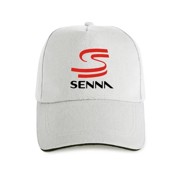 Nova kapu sa logom Айртона Senna, legenda utrke u prvenstvu, muška bijela kapu, veličine S-3Xl