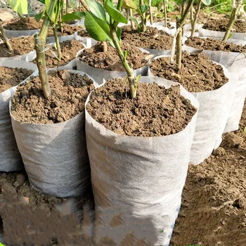 Nove 100 kom. torbe za sadnice biljaka, Organska biorazgradive vrećice za uzgoj, vrećaste eko torbe za uzgoj biljaka