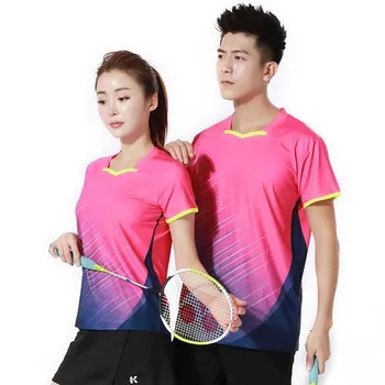 Nove muške košulje, polo majice, быстросохнущая prozračna majica za badminton, ženske, muške majice za stolni tenis, odbojku, momčadska igra, trčanje, trening