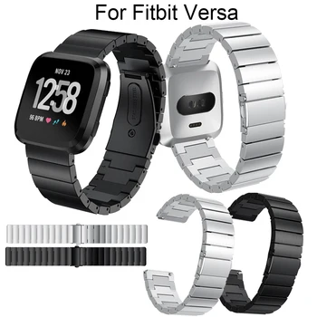 Novi modni remen za sat od nehrđajućeg čelika za pametne sati Fitbit Versa, međusobno narukvica za pametne sati, metalne narukvice, dodatna oprema, remen za sat