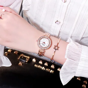 Novi ženski sat sa okruglog dijamant, modni trend, satovi, svakodnevne popularni retro sat, kvarcni sat, poklon za rođendan, poklon za sastanke