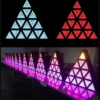 Novi Диджейское Oprema Professional Triangle Panel Light RGB za Zurke, Svadbe, DMX Led Effect Stage Svjetla