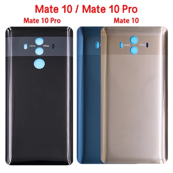 Novost Za Huawei Mate 10/Mate 10 Pro Stražnji poklopac baterije 3D Staklena Ploča Mate10 Stražnja Vrata Kućišta baterije Torbica Ljepljive Zamjena