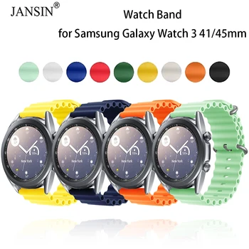 Ocean Remen za Samsung Galaxy Watch 3 45 mm 41 mm Silikon Remen Correa za Active 2 40 mm 44 mm Izmjenjivi Dodaci za Narukvicu