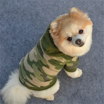 Odjeća za pse sa камуфляжным po cijeloj površini, majica sa kapuljačom, topli džemper, kaput za štence, odijelo, modni majica za pse, jakna