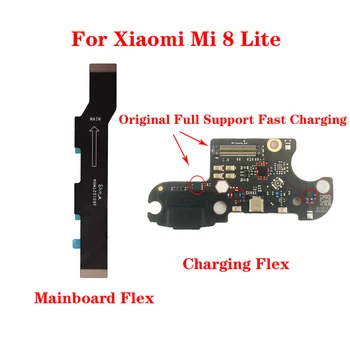 Originalni USB priključne stanice za punjenje, naknada za priključivanje mikrofona za Xiaomi Mi 8lite, priključak pcb, dijelova za popravak fleksibilnog kabela