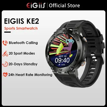 Pametni satovi EIGIIS, muške sportske, s punim zaslonom osjetljivim na dodir, Bluetooth-pozivi, korisničko skup, monitor krvnog tlaka, muške Vodootporne pametni sat