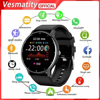 Pametni satovi Vesmatity ZL02D, Bluetooth telefon, muški, ženski, sport, fitness, monitor otkucaja srca za spavanje, vodootporan za IOS, Android