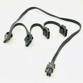 PCI-e 6Pin Nožica 1-4x Molex 4Pin Kabel za Napajanje Multiplikator luka za CORSAIR Serije RMx RM1000x RM850x RM750X RM650x RM550x
