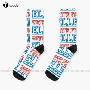 Plavuša u zakonu - glasajte za Elle! Čarape Muške Čarape-Papuče Unisex Za Odrasle, Mlade, Omladinske Čarapa, Personalizirane Digitalni Tisak na 360 °