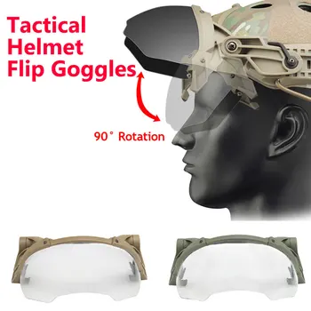 Podesivi taktički kacigu sa zglobnim dioptrijske naočale za airsoft oružje i paintballa, brzo kaciga, Ветрозащитные svjetla za naočale za CS Wargame, zaštitne naočale