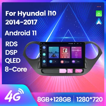 Podrška Carplay Auto Radio Media Player Za Hyundai Grand I10 2013 2014 2015 2016 Audio GPS Navigacija SWC FM Wifi