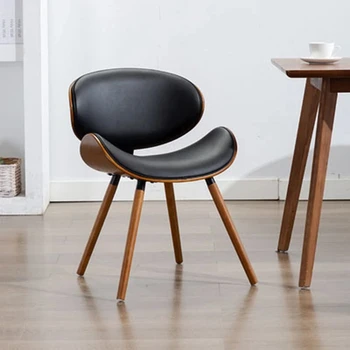 Podrška za leđa za rad, blagovaona stolice, ergonomski dizajn, za meditaciju, kožna uredske stolice za odmor, Namještaj za kuću u skandinavskom stilu Sillas