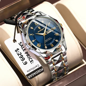 POEDAGAR Modni quartz ručni sat sa dijamantima, mens, najbolji brand luksuznih automatski satovi za muškarce, vodootporan sat Relojes