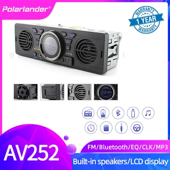 PolarLander Ugrađena 2 Zvučnika Auto-Radio AV252 12V Bluetooth Handfree FM USB SD AUX Audio ploče s Instrumentima Stereo MP3 player