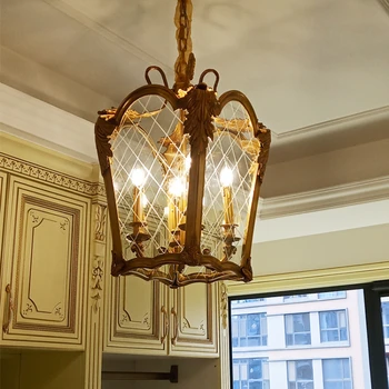 Potpuno bakrena luster Vila predsoblje dnevni boravak Blagovaonica Luksuzna spavaća soba hodnik svjetlo Kreativna veličanstven lampe