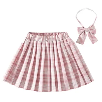 Pravi suknja JK za djevojčice, proljeće-jesen pokrivač kratka suknja, student плиссированная suknja od 3 do 12 godina