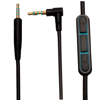 Prijenosni audio kabel duljine 1,5 m, 2,5-3,5 mm s regulatorom jačine zvuka kako bi se osigurala tiho udobnosti, slušalice QC25 s mikrofon za telefon, CD player