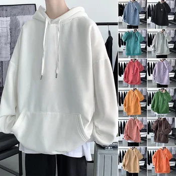 Privathinker, čvrste muške osnovne hoodies, Moda jesen 2023, Novi pulover, svakodnevni korejski Unisex odjeća, muška majica