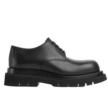 Proljeće-Jesen je Novi Proširenje Rast muška Službena Kožne Cipele u Britanskom stilu, Маффиновая Cipele s Debelim Potplatima od Prave Kože, Svakodnevni Trend cipele za Muškarce