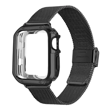 Remen za Apple watch ultra 49 mm + torbica-branik od TPU za iwatch se/8/7/6/5/4 remen od nehrđajućeg čelika 45 mm 44 mm 41 mm 40 mm 2 42 mm 38 mm