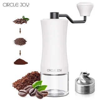 Ručni mlin za kavu Circle Joy Kapacitetom od 25 g Podesiva Mini-mlin za kavu ručni rad od nehrđajućeg čelika za mljevenje kave Kuhinjski alat
