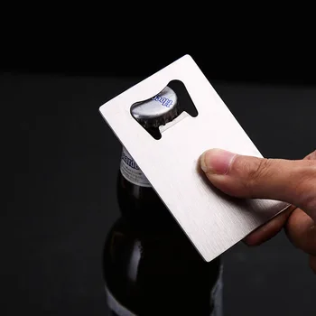 Ručni otvarač za boce od nehrđajućeg čelika Veleprodaja Otvarač za pivo Barske alata za Kreativno kreditna kartica Otvarač za boce za kućanstvo naprava