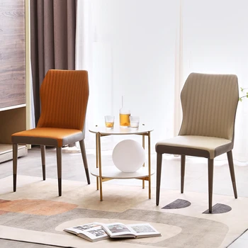 Salon od umjetne kože Skandinavski blagovaona stolice Uredski dizajn Blagovaona stolice Moderna luksuzna Sedie Sala Da Pranzo Namještaj za dom WK50CY