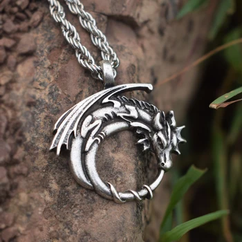 SanLan krilati zmaj na mjesecu privjesak Nakit je Zmaj Privjesak dar ljubitelj životinja готическое srednjovjekovne simboličko ogrlice, nakit od zmaja