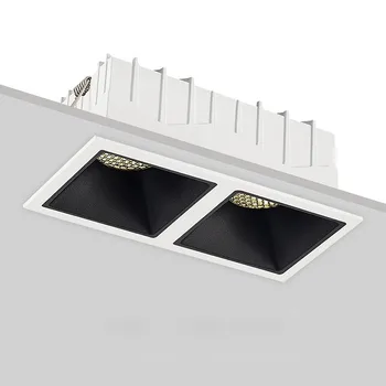 Saće Square Dimmable Anti Glare COB Ugrađivanja Lampa 5 W 7 W, 10 W, 20 W Led Stropni Spot Svjetiljka za unutarnju rasvjetu Spavaće sobe