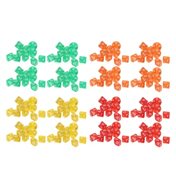 Set plastičnih višestrukih kockica s brojevima za stolne igre