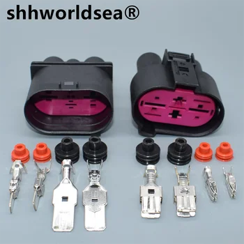 shhworldsea 4 Pin 1J09064 1J0906444 1J0906234 Priključak Senzora za Automatsko postavljanje Priključak Ventilatora Za VW Passat B7 Tiguan Golf Škoda