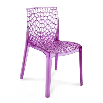 Skandinavski akril blagovaona stolice sa naslonom, moderan minimalistički dizajn blagovaona stolice, plastične Prozirne Cadeiras kućanskih predmeta
